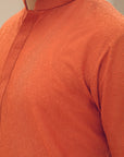 1PC STITCHED ORANGE KURTA IST-87