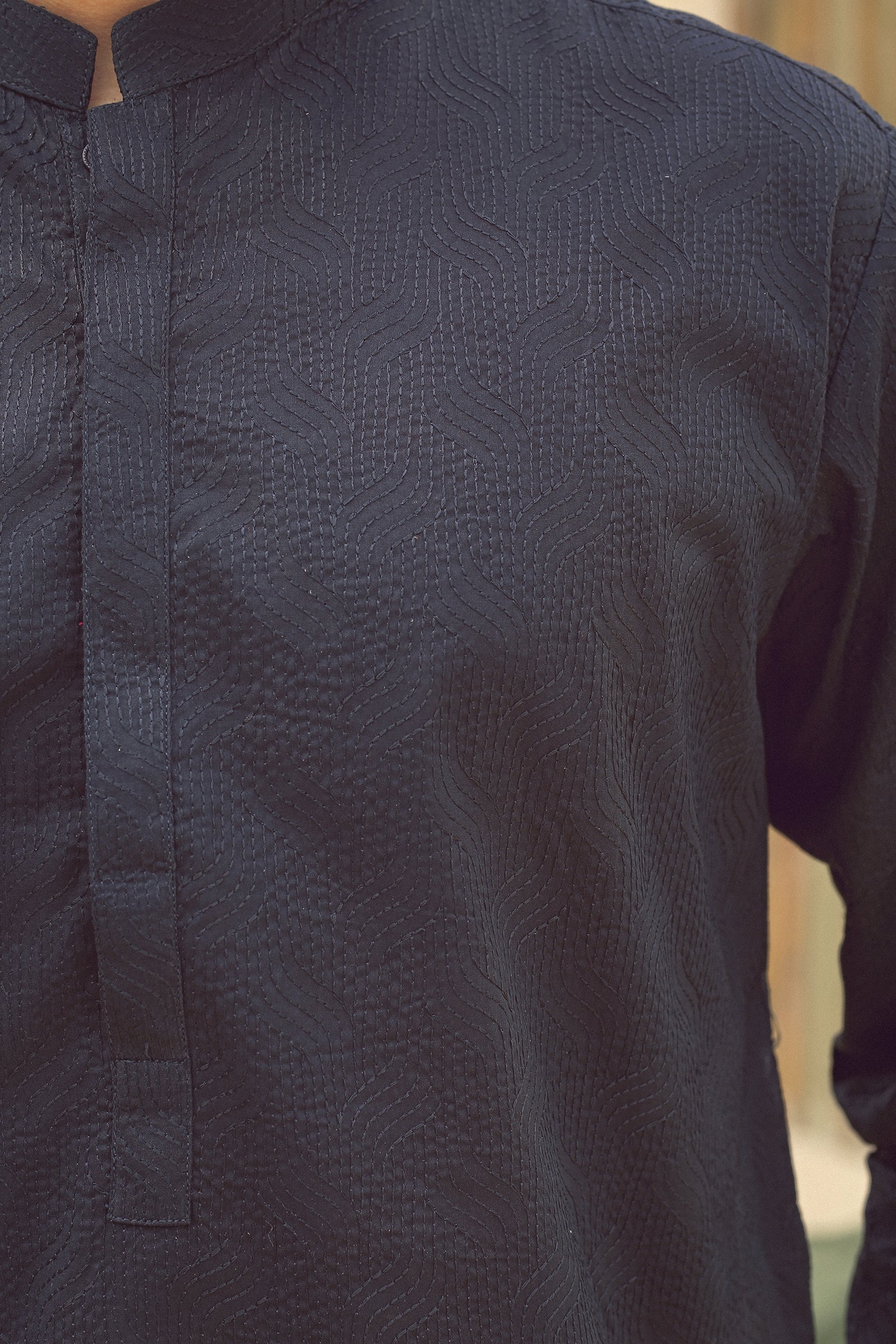 1PC STITCHED NAVY KURTA IST-68