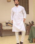 1PC STITCHED WHITE KURTA IST-70
