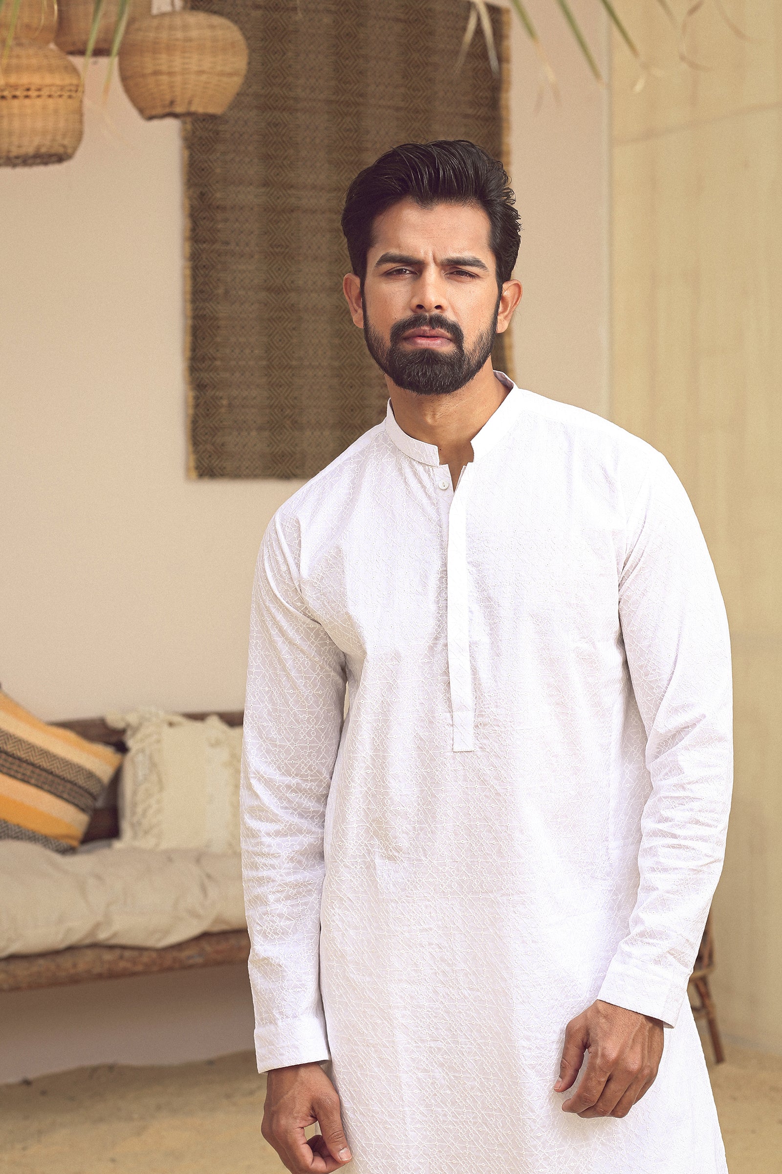 1PC STITCHED WHITE KURTA IST-70