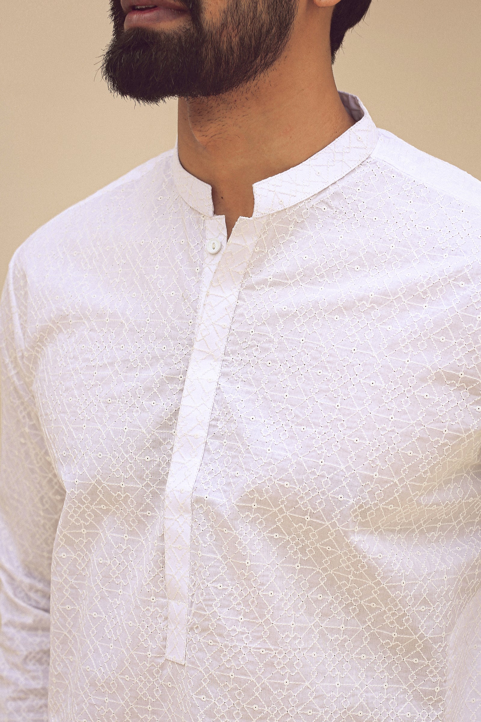 1PC STITCHED WHITE KURTA IST-70