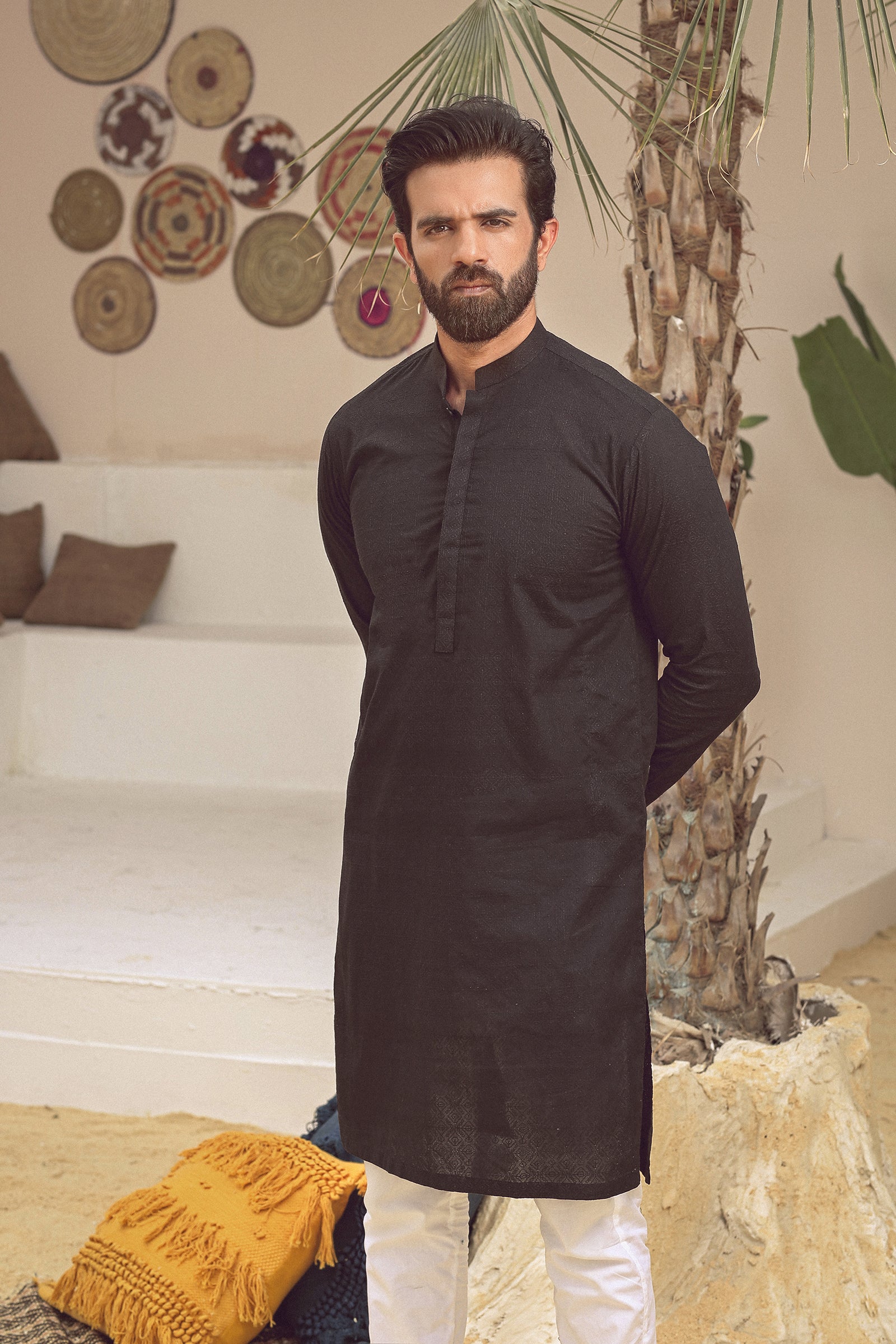 1PC STITCHED BLACK KURTA IST-81