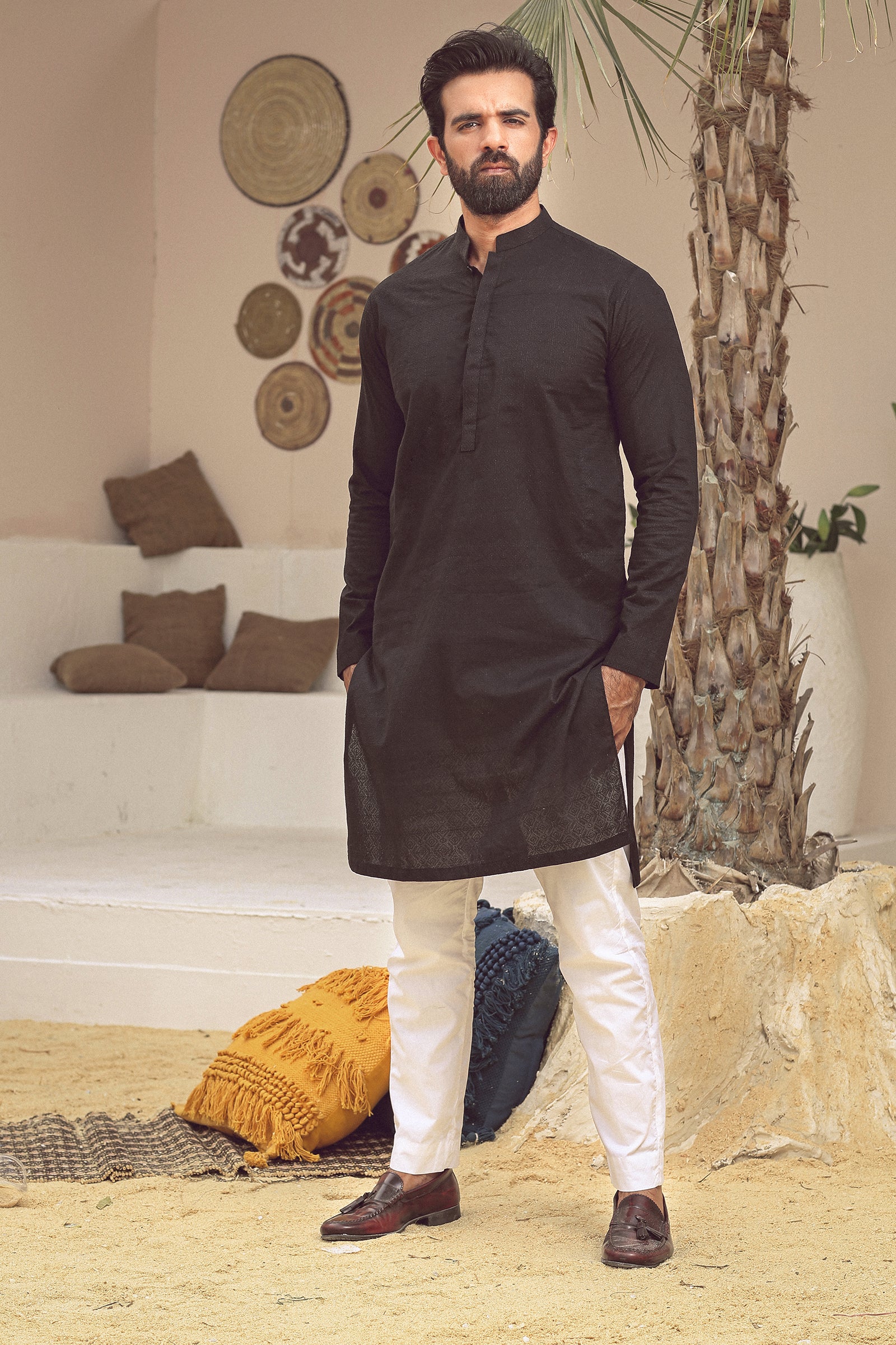1PC STITCHED BLACK KURTA IST-81