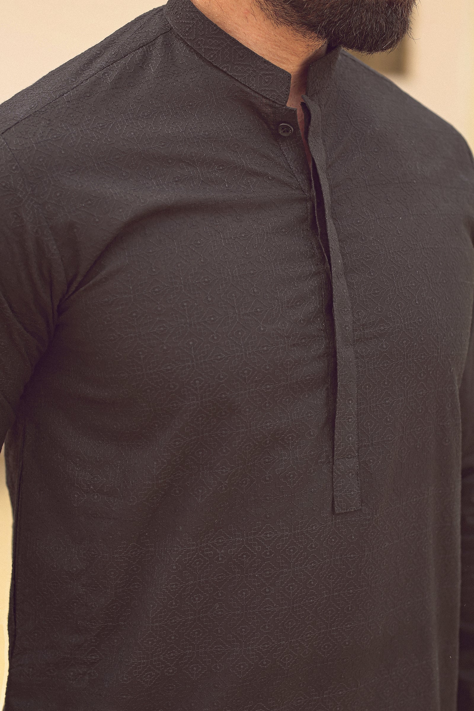 1PC STITCHED BLACK KURTA IST-81