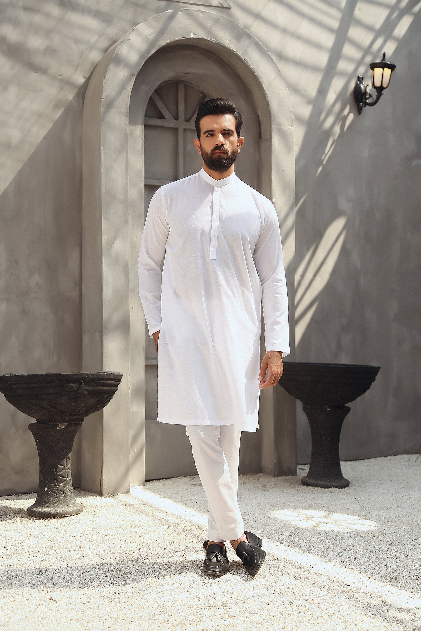 1PC STITCHED WHITE KURTA IST-90