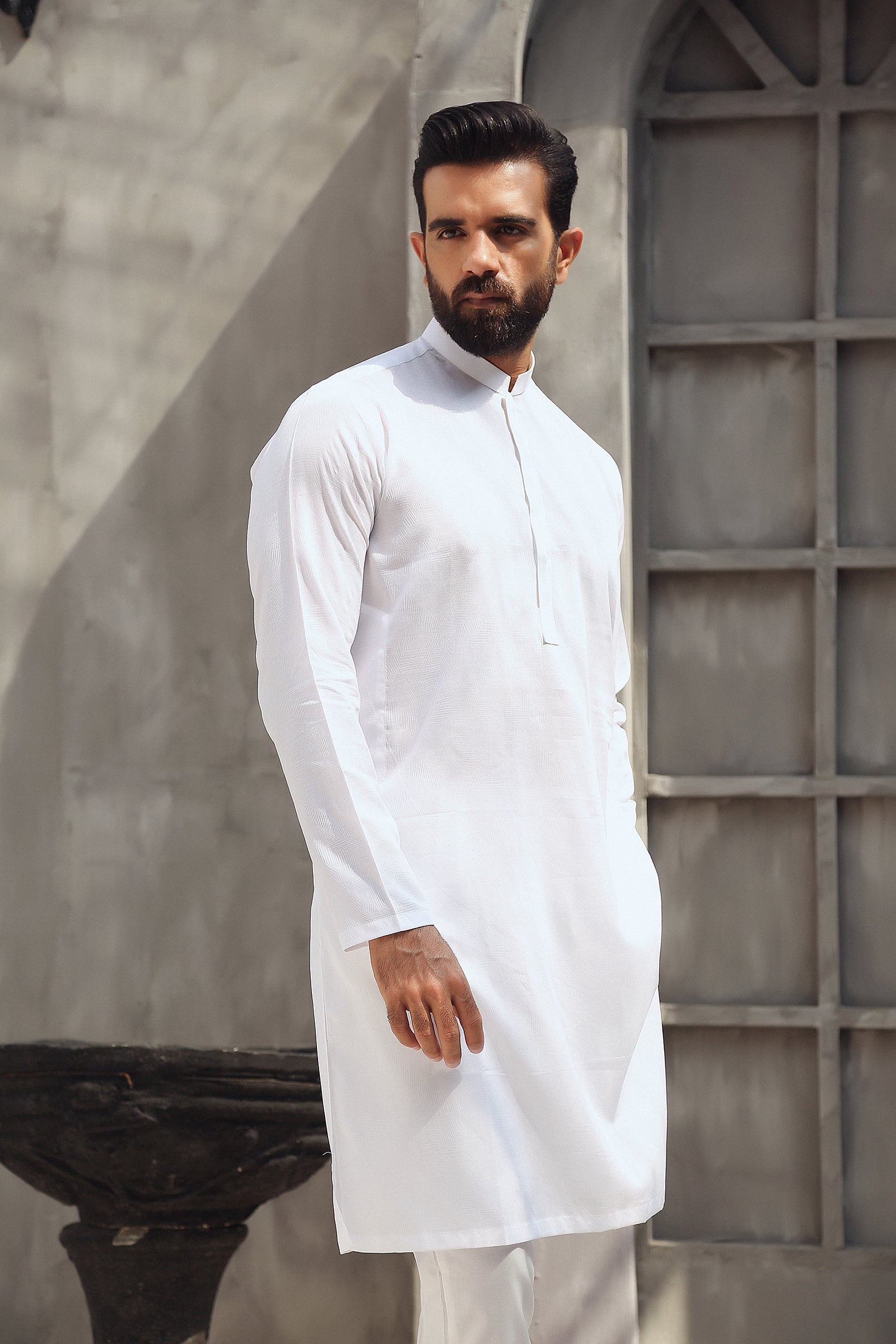 1PC STITCHED WHITE KURTA IST-90