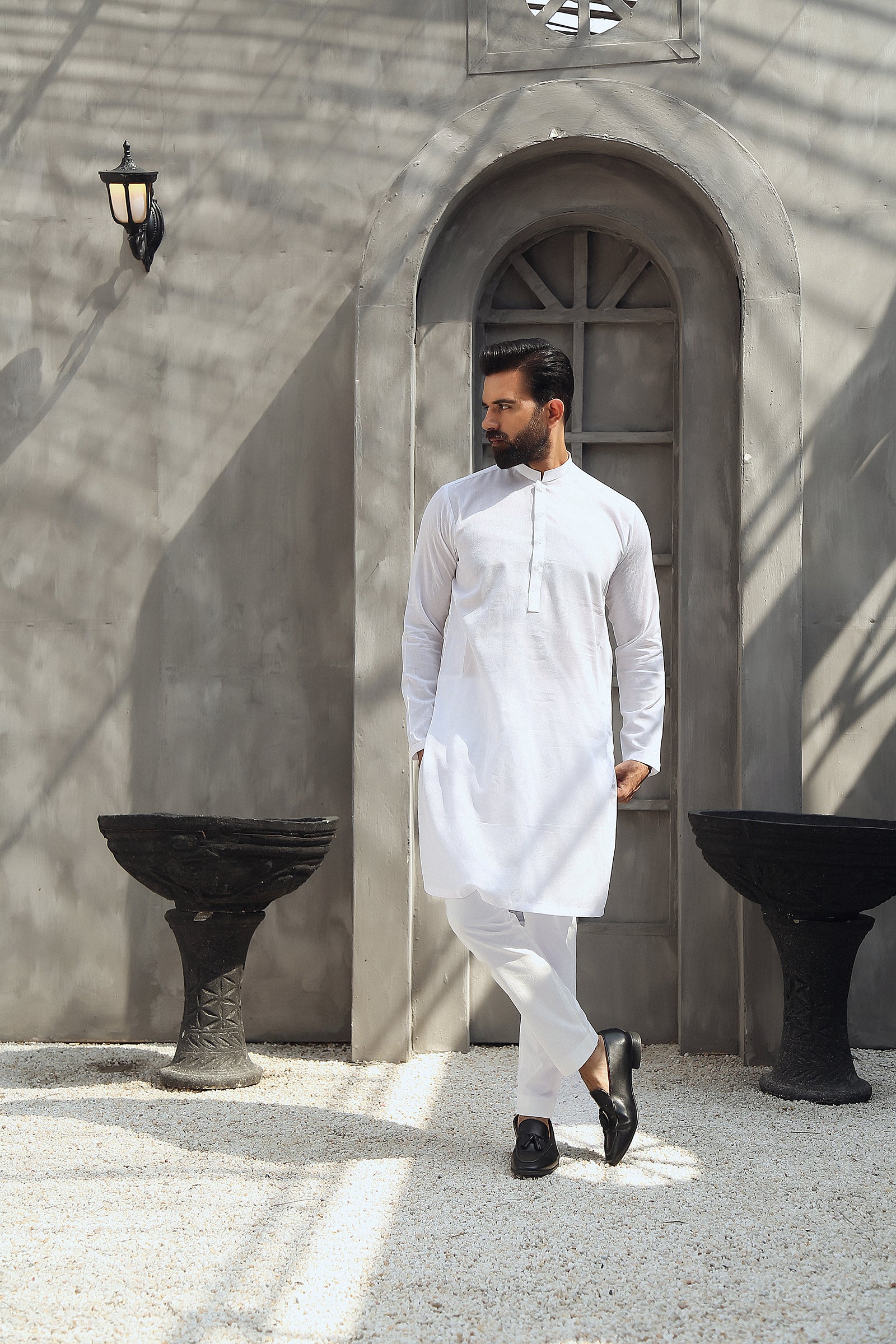1PC STITCHED WHITE KURTA IST-90