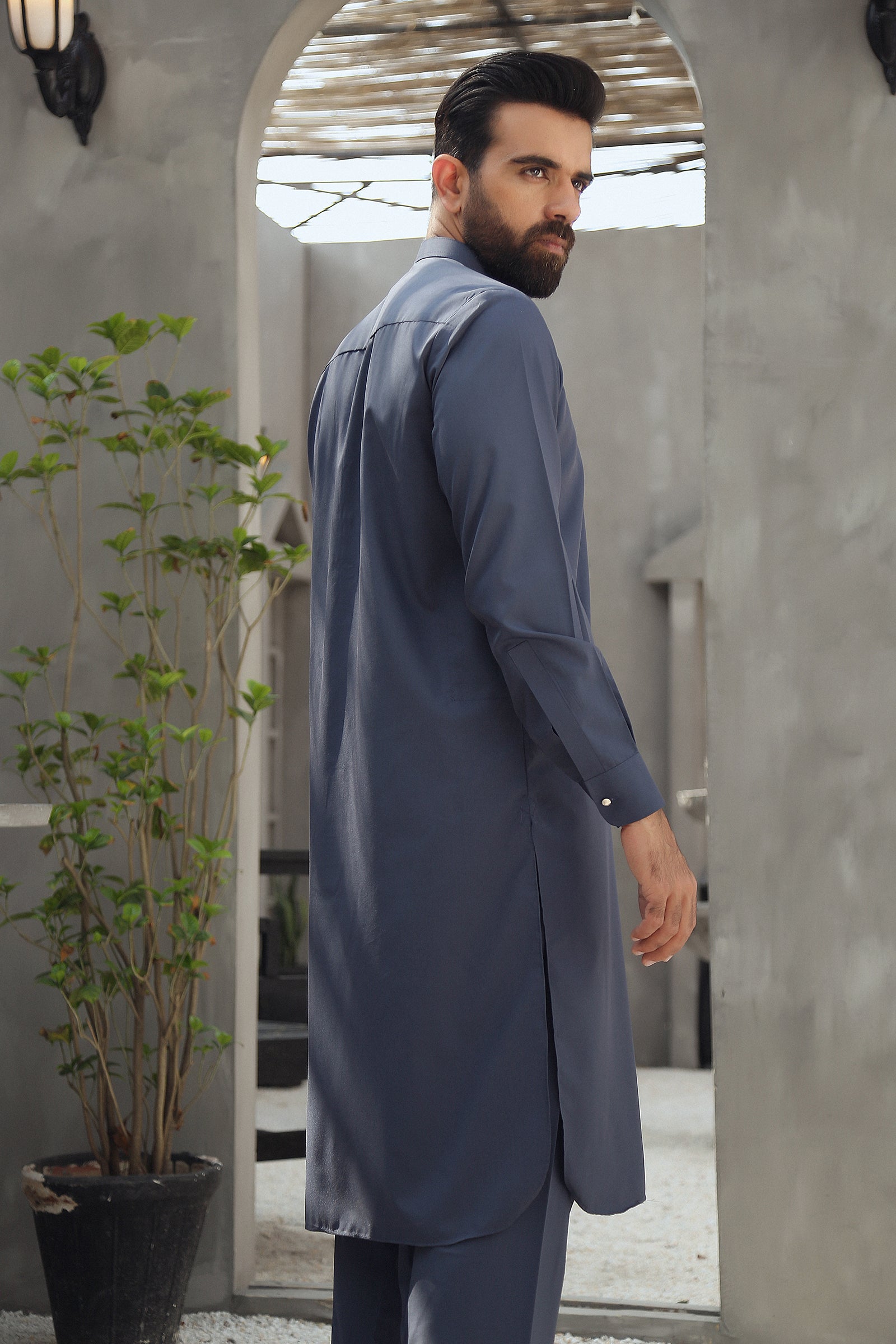 2PC  STITCHED-GLORY METALLIC BLUE IST-122