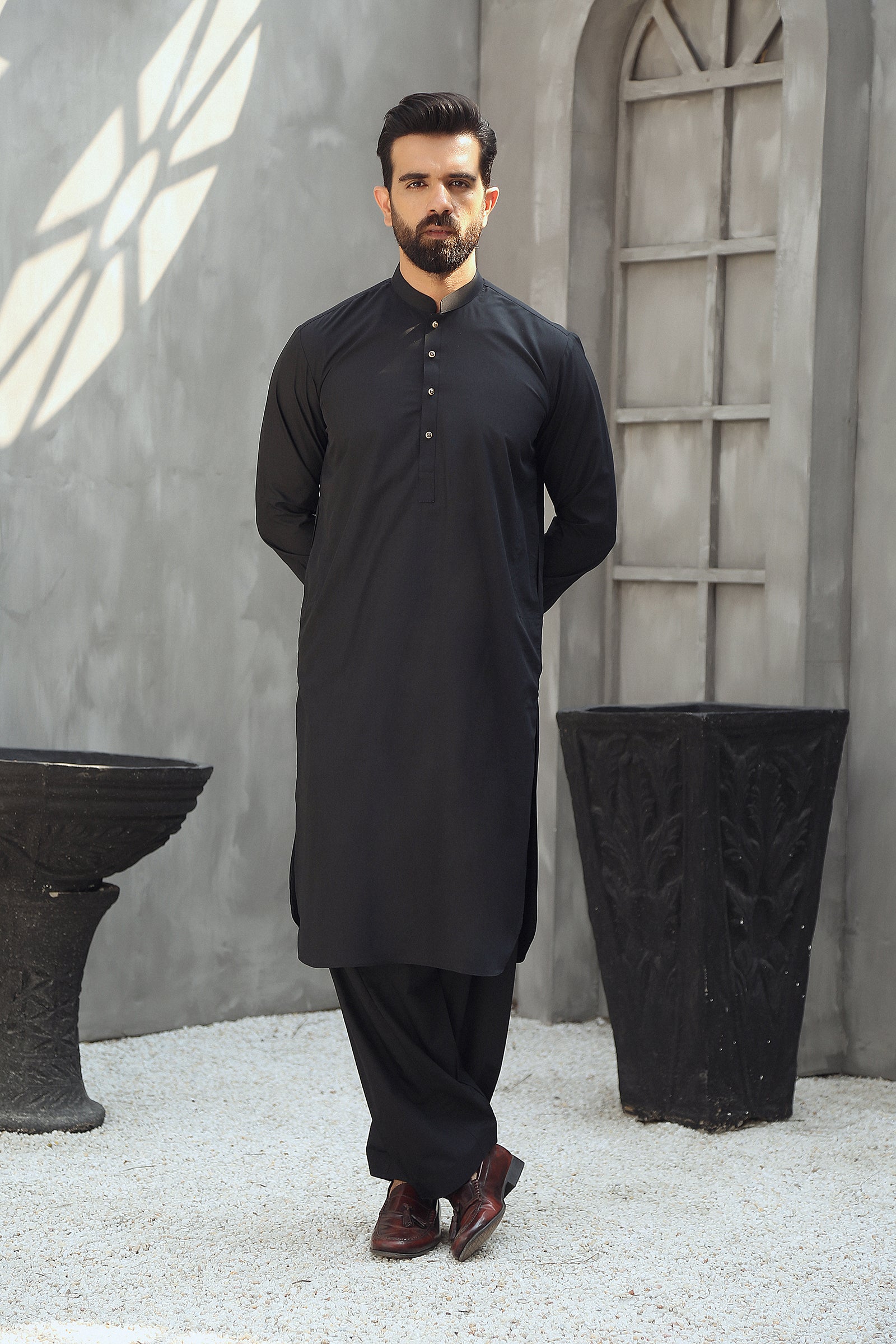 2PC  STITCHED-GLORY BLACK IST-111