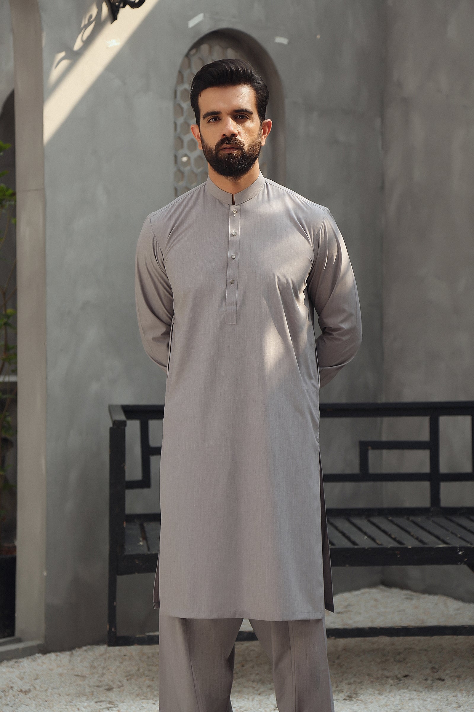 2PC  STITCHED-NOVEL SMOKE GREY IST-50