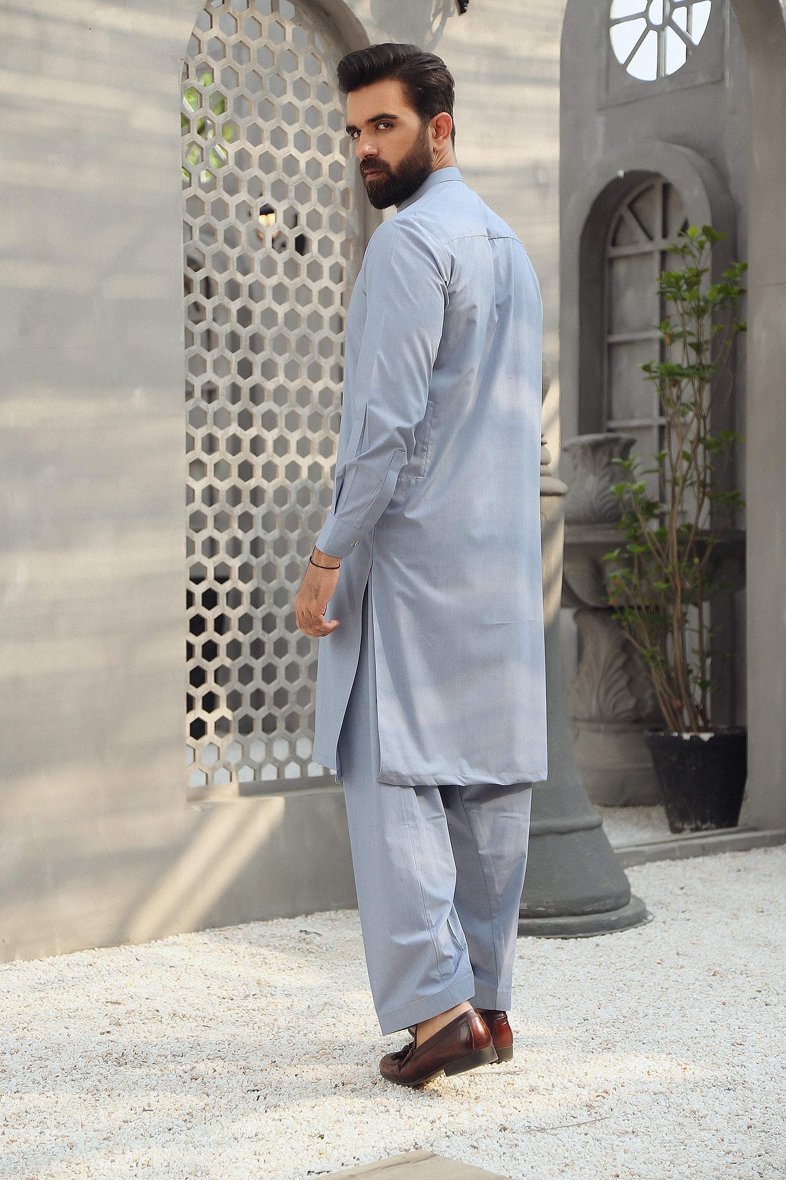 2PC  STITCHED-NOVEL INDIGO IST-50