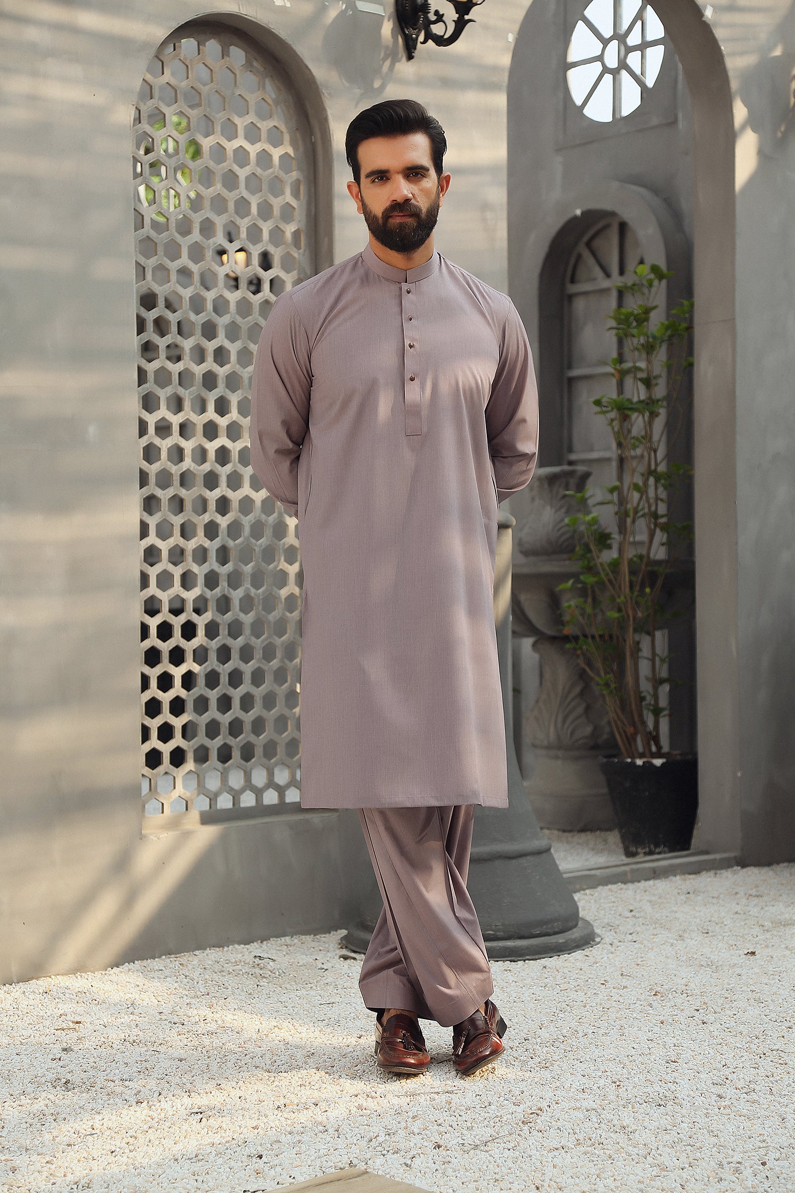 2PC  STITCHED-NOVEL ROSY BROWN IST-50