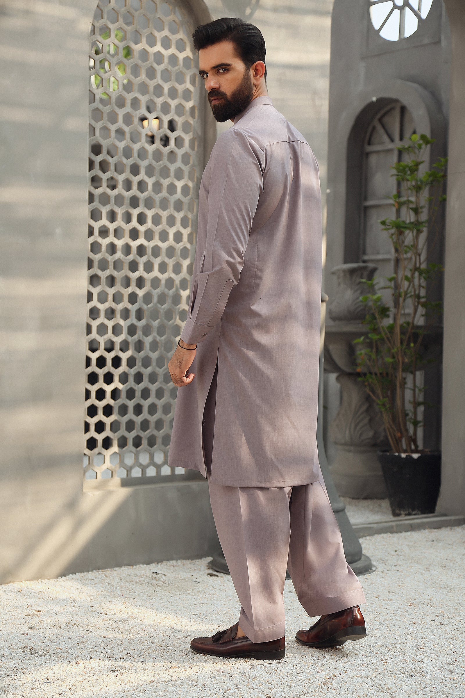 2PC  STITCHED-NOVEL ROSY BROWN IST-50