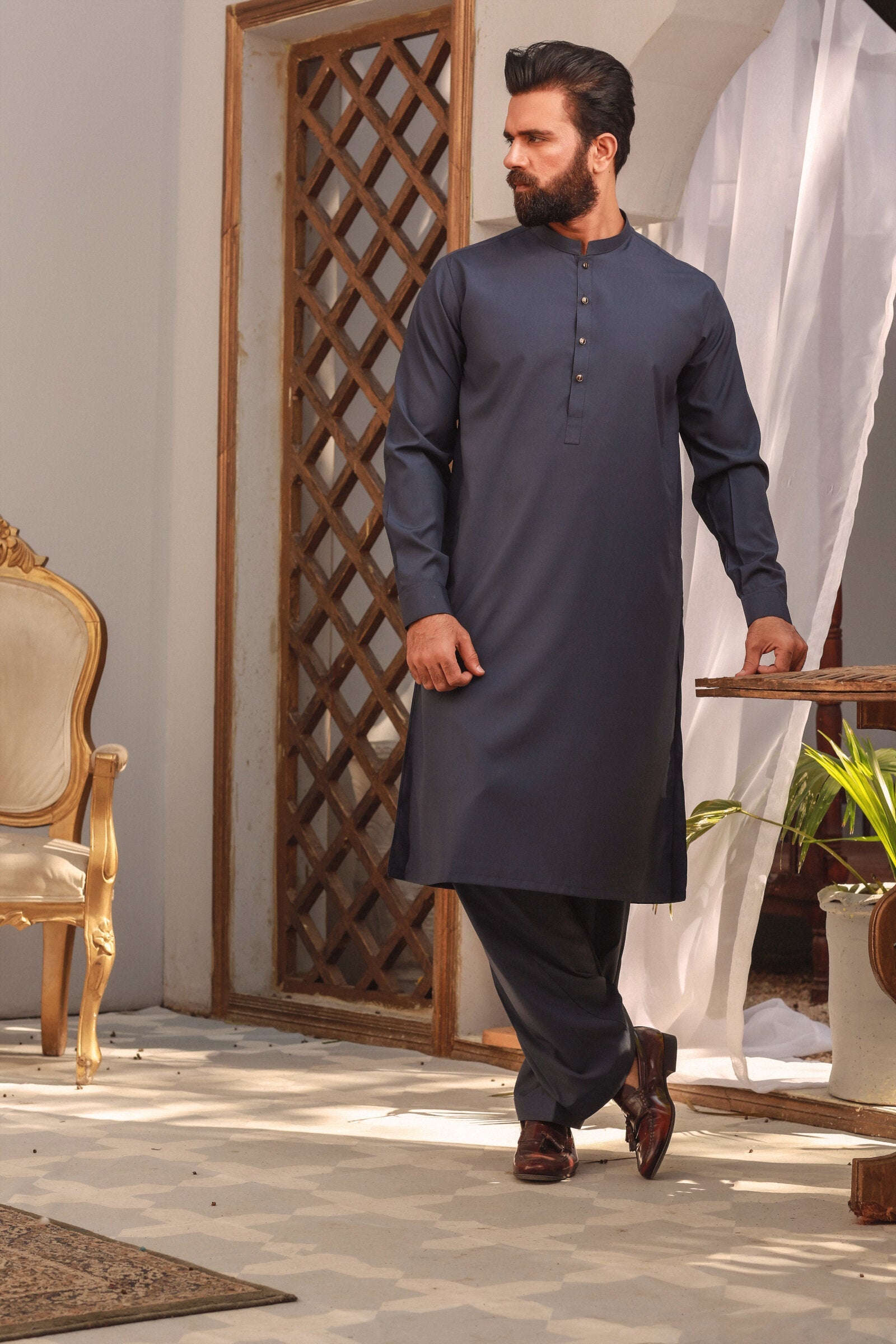 3PC STITCHED-BURJ INDIGO IST-06