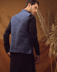 WAISTCOAT-KHADDAR ROYAL BLUE IST-64