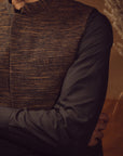 WAISTCOAT-KHADDAR BROWN IST-65