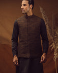 WAISTCOAT-KHADDAR BROWN IST-65