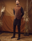 WAISTCOAT-KHADDAR MULTI COLOR IST-62