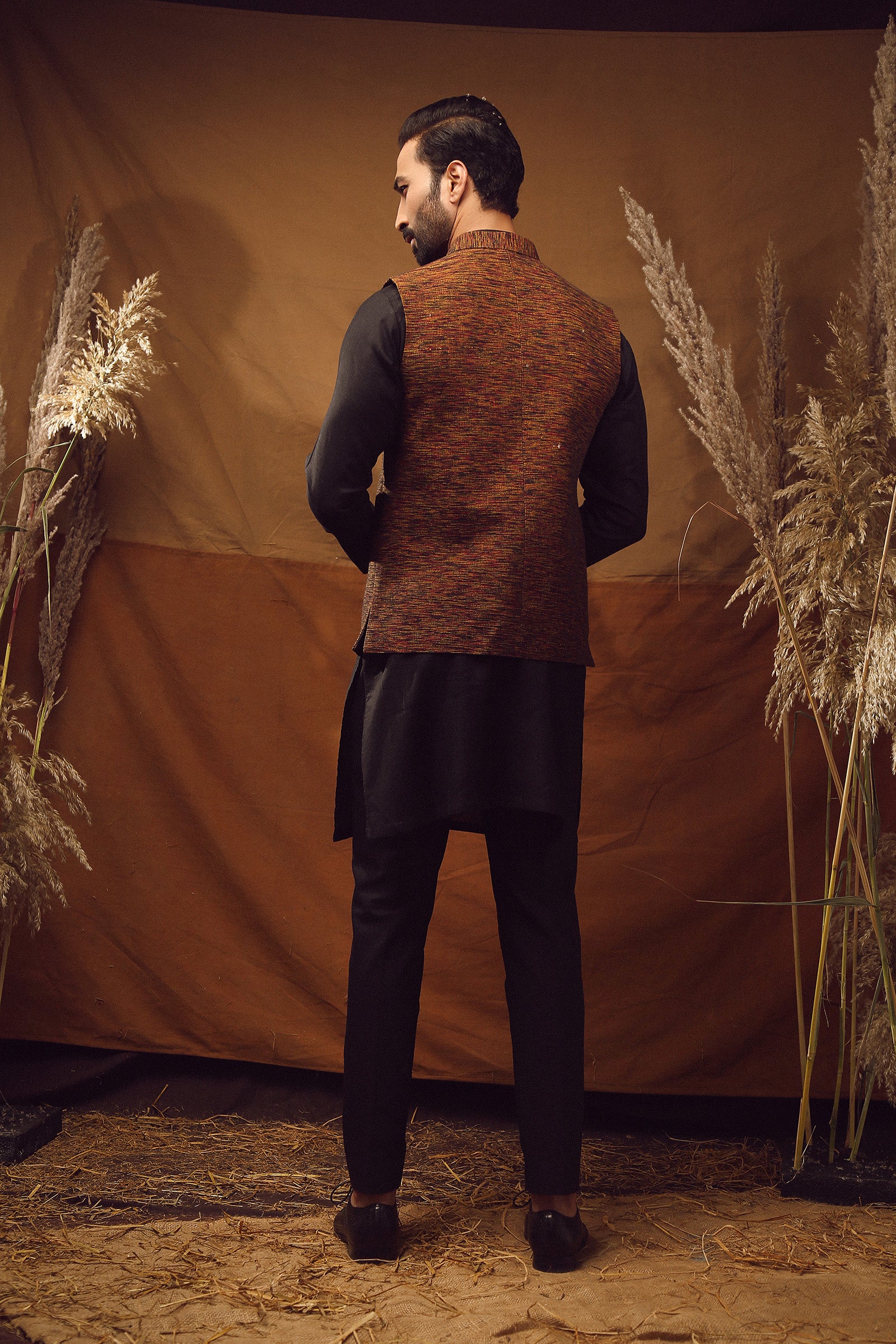 WAISTCOAT-KHADDAR MULTI COLOR IST-62