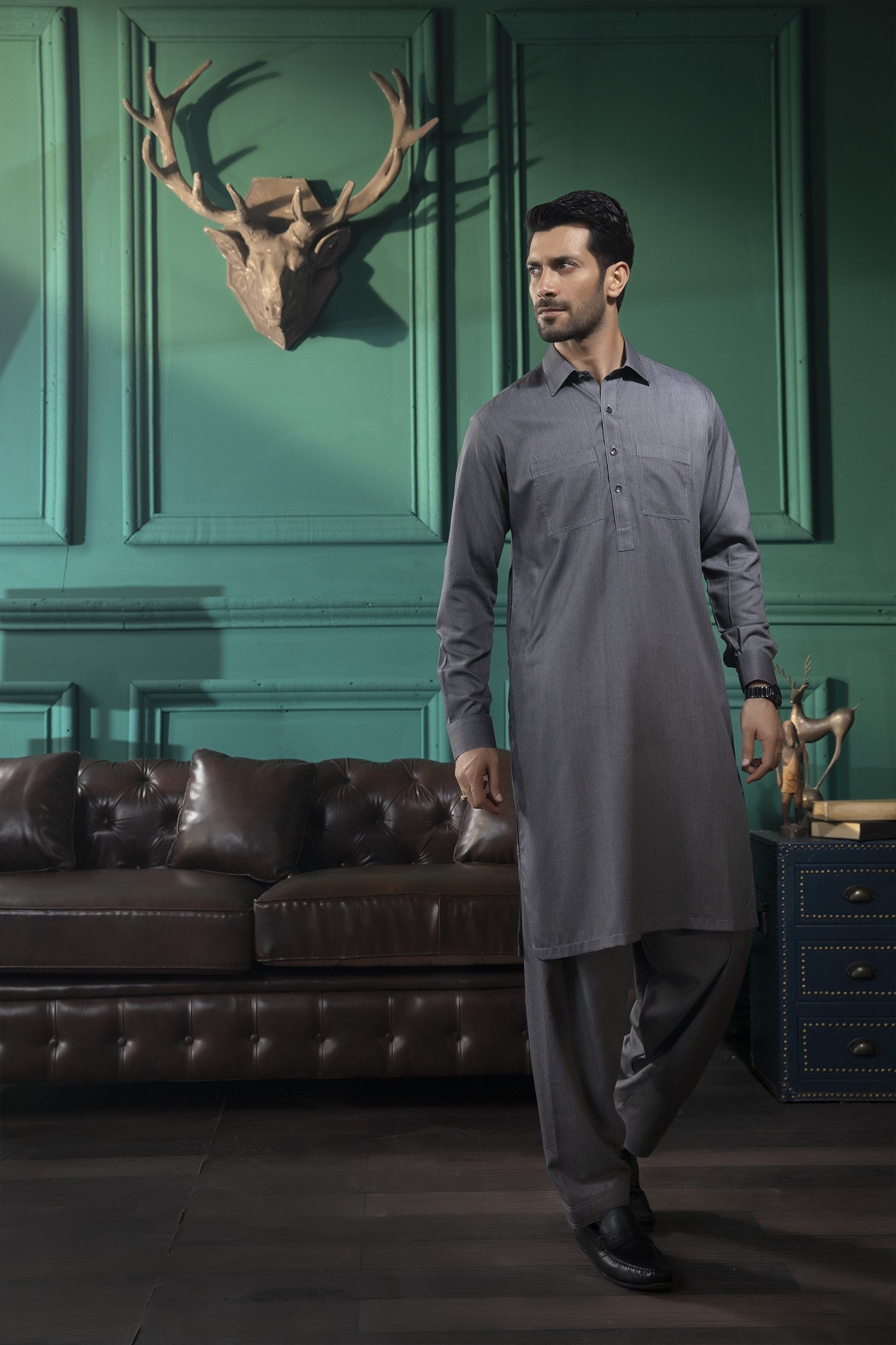 2PC STITCHED-JASHN GRAPHITE IST-01