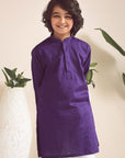 2PC STITCHED-PLUM KIDS SUIT IST-101