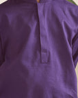 2PC STITCHED-PLUM KIDS SUIT IST-101