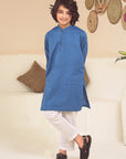 2PC STITCHED-ROYAL BLUE KIDS SUIT IST-103