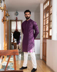 1PC STITCHED-PLUM KURTA IST-15
