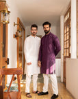 1PC STITCHED-PLUM KURTA IST-15