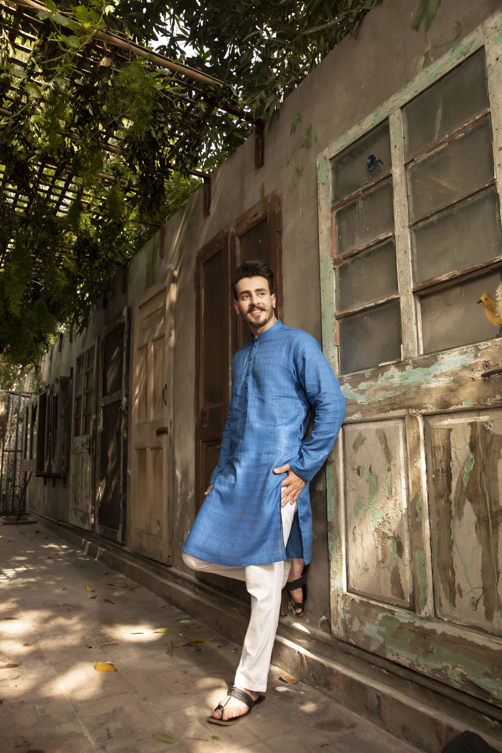 1PC STITCHED-ROYAL BLUE KURTA IST-18