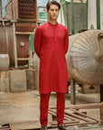 1PC STITCHED-RED KURTA IST-42
