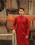 1PC STITCHED-RED KURTA IST-42