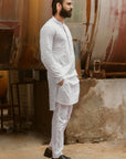 1PC STITCHED-WHITE KURTA IST-43