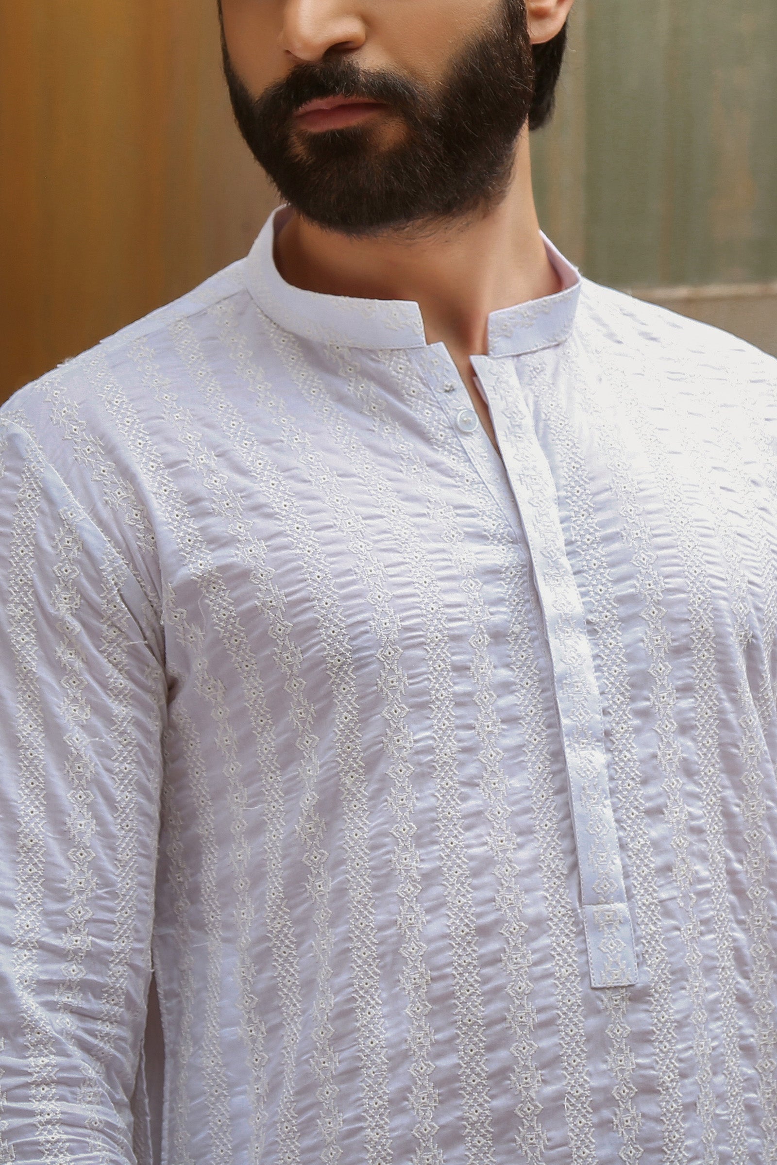 1PC STITCHED-WHITE KURTA IST-43