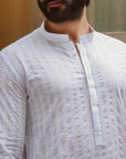 1PC STITCHED-WHITE KURTA IST-43
