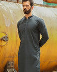 1PC STITCHED-NAVY KURTA IST-45