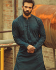 1PC STITCHED-NAVY KURTA IST-45