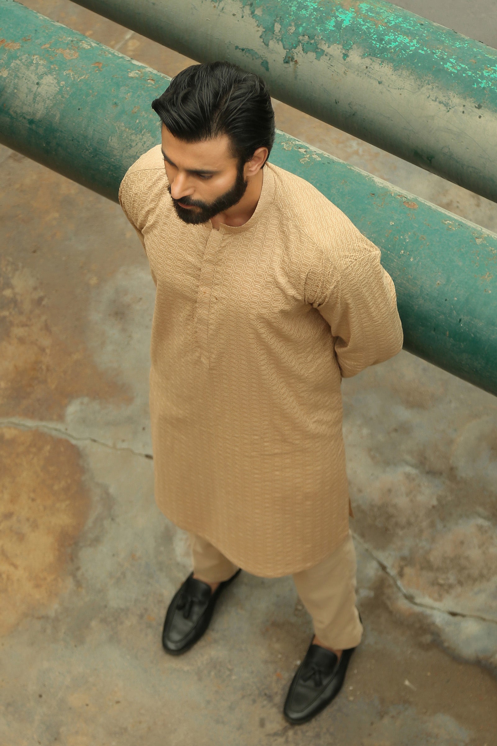 1PC STITCHED-BEIGE KURTA IST-46