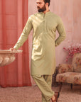 2PC STITCHED-KARVAAN APPLE GREEN IST-03