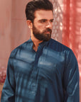 2PC STITCHED-KARVAAN METALLIC BLUE IST-03