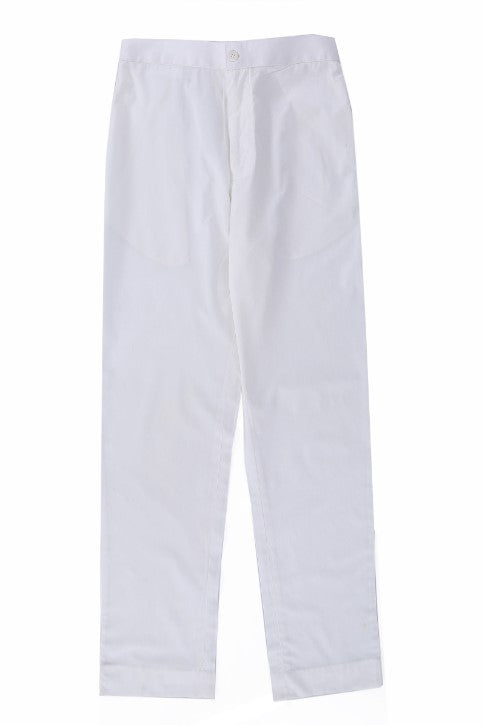 1PC STITCHED-WHITE TROUSER IST-40