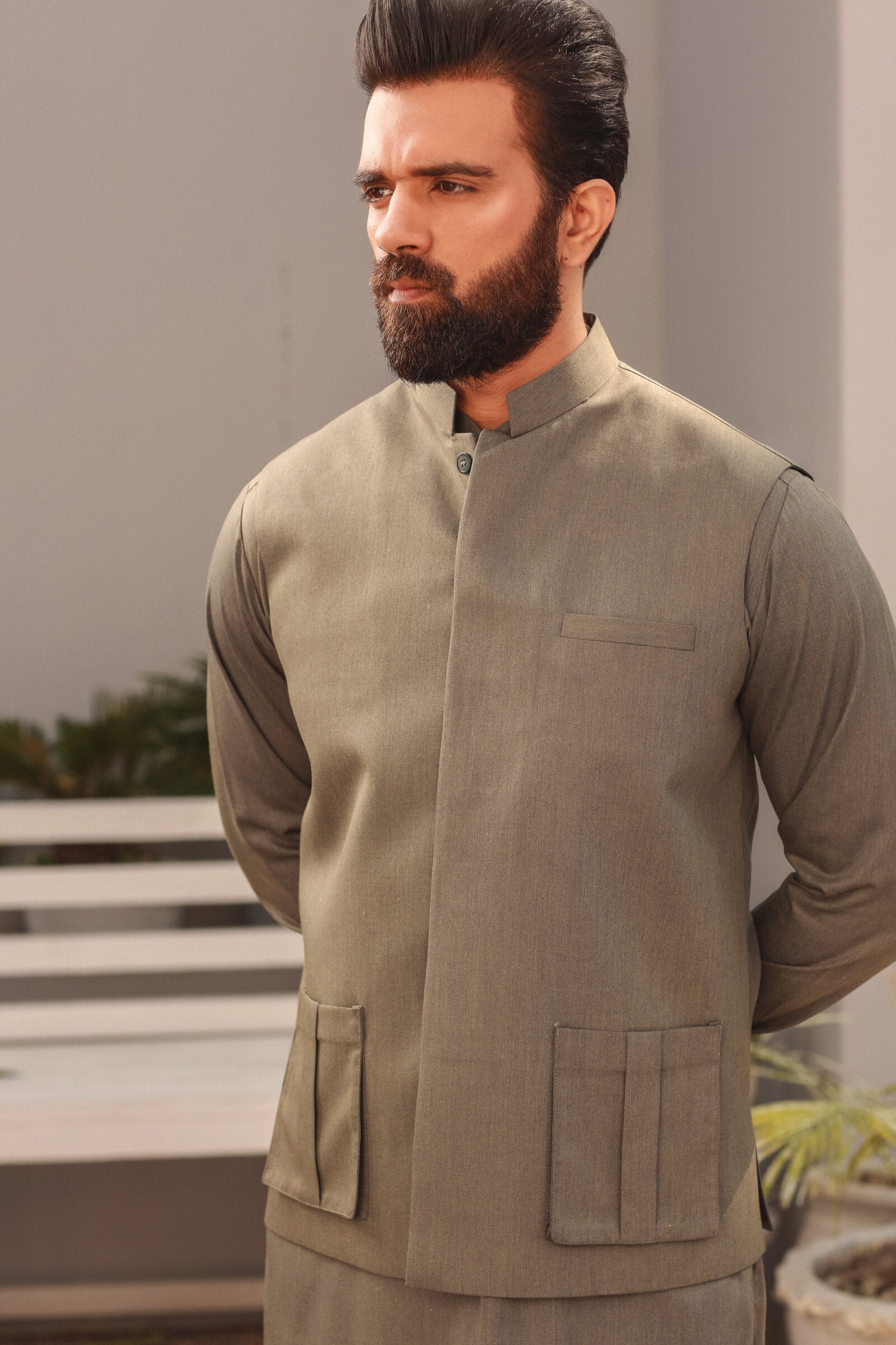 3PC STITCHED-VINTAGE FOREST GREEN IST-02