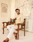 1PC STITCHED-OFF WHITE KURTA IST-32