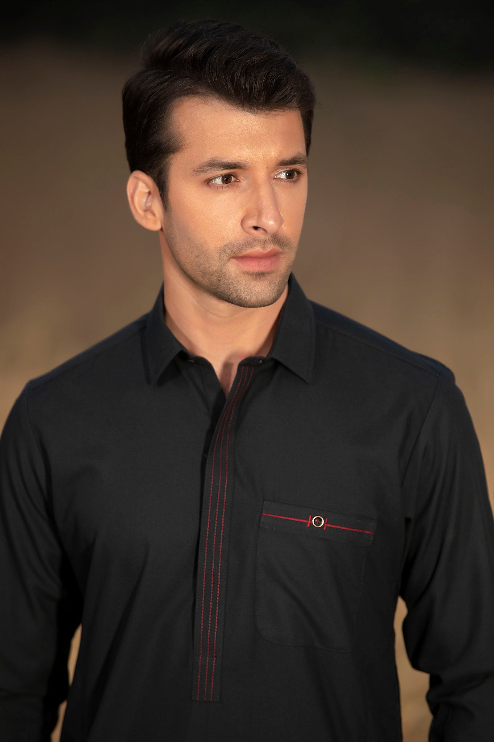 2PC STITCHED-EMIR BLACK IST-07