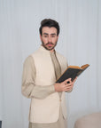 Waistcoat-C.KRD-GOLD CREAM-S-IST-3051