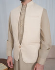 Waistcoat-C.KRD-GOLD CREAM-S-IST-3051