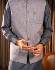 Waistcoat-PRIS-Grey Blue-IST-3028