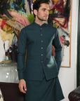WAISTCOAT-PARAMOUNT BOTTLE GREEN IST-150