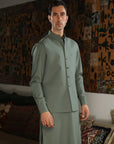 WAISTCOAT-EMPIRE SAGE IST-154