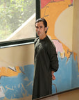 2PC STITCHED-MARKHOR FOREST GREEN IST-48